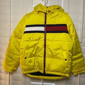 Tommy Hilfiger Puffer Jacket, Yellow, New w/ tags, Boys Size 10/12
